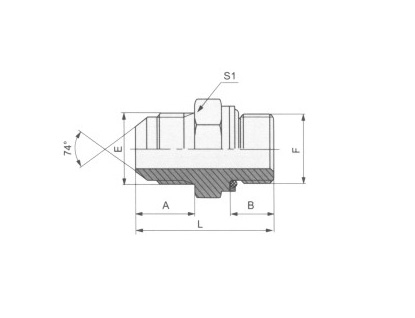 北京JIC外螺纹74°外锥/英管外螺纹O形圈密封