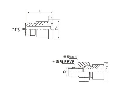 四通正中间气动快速接头的安装方式